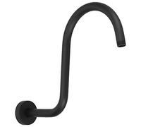 Keenso Bras de Douche à Col de Cygne en Acier Inoxydable, Bras D'extension NPT pour Salle de Bain, pour un Montage Décoratif Attrayant (233 noir)