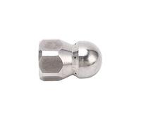Keenso Bulle Jetteur de Jettier pour Nettoyage pour Tuyaux, Eau Chaude, 100 ℃, 1 X Buse (Rotule Avant 1 Arrière 6 Trous G3/8po)