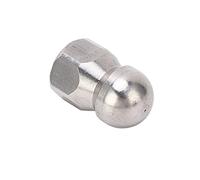 Keenso Bulle Jetteur de Jettier pour Nettoyage pour Tuyaux, Eau Chaude, 100 ℃, 1 X Buse (Rotule Avant 1 Arrière 3 Trous G3/8po)