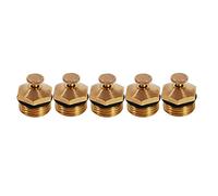 Keenso Buse D'Atomisation Centrifuge Dorée Durable pour Arroseur de Jardin, Pulvérisateur de Pelouse, Buse de Pulvérisation en Laiton, Ensemble de 5 Pièces, Atomisation de Fontaine