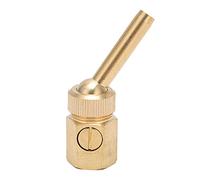 Keenso Buse de Fontaine D'étang Réglable en Laiton, avec Valve pour Arroseur de Paysage D'étang, Matériau en Laiton, adapté au Jardin (4 pointes 20mm dents intérieures 1/2)