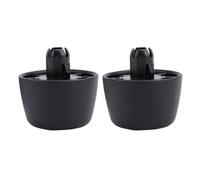 Keenso Butée de Pare-chocs de Capot de Voiture, Coussin de Pare-chocs de Capot en Caoutchouc Noir avec Installation Facile, Remplacement pour JK One 2007 à 2018