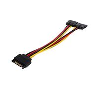 Keenso Câble Adaptateur D'alimentation du Disque Dur 4pin au Cordon D'interface pour L'alimentation en Disque Dur de L'ordinateur, Transmission de Données Rapide, Compact et EasyTocarry 1 en 2 Câble