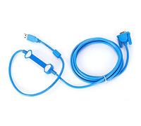 Keenso Câble de Programmation PLC pour CQM1H 3 Mètres | Pour série CQM1 CPM2A C200HE HX CJ CS, prise plaquée or, fil de cuivre nu, état de transmission LED