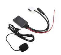 Keenso Câble D'entrée AUX Bluetooth 5.0, Adaptateur de Musique MP3 12 Broches de Remplacement avec Matériau ABS de qualité Supérieure, pour RCD300 RCD310 RNS300 RNS310 RCD510 (avec Micro)