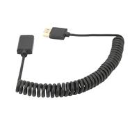 Keenso Câble D'extension D'interface Multimédia Haute Définition, Fil à Ressort Flexible Résistant à L'usure 2K 4K 60HZ pour Moniteur de Caméra, Longueur 37 Cm