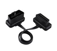 Câble d'Extension OBD2, Keenso 16 Broches Mâle à Femelle Câble de Rallonge Connecteur OBDII de Profil Plat Câble de Diagnostic de Voiture Lecteur de Code 30cm/60cm/100cm(30cm)