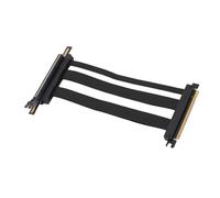 Keenso Câble Riser blindé PCIe 5.0 X16 avec flux d'air amélioré pour PC RTX 4090 (Ti) construit 128 Gbit/s pour les serveurs de boîtiers PC ITX, noir, 1 paquet (20 cm)