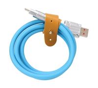 Keenso Câble USB C épais 66W, Charge Rapide, Cordon de Type C pour Téléphone, Batterie Externe, Caméra, 4,76 Pieds (BLUE)