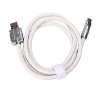 Keenso Câble USB C épais 66W, Charge Rapide, Cordon de Type C pour Téléphone, Batterie Externe, Caméra, 4,76 Pieds (WHITE)