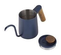 Keenso Cafetière Goutte à Goutte en Acier Inoxydable avec Bec Long en Col de Cygne, Bouilloire pour les Amateurs de café - Fabriquée en Acier Inoxydable 304 et Manche en Bois Anti-brûlure pour une
