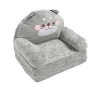 Keenso Canapé Pliant pour Enfants, canapé Pliable et Doux pour bébé, Animal de Dessin animé, pour Lire, Regarder la Télévision, Chaise Grise Durable pour Tout-Petits, pour Une Utilisation Intérieure