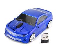 Keenso Capteur de Souris D'ordinateur en Forme de Voiture sans Fil en Forme Voiture pour Les Jeux Bureau Bureau D'ordinateur Portable 2,4 G Souris PC (Blue)