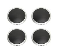 Keenso Capuchon de Moyeu de Roue, Ensemble de Capuchons de Moyeu de Roue Central ABS 4 Pièces Garniture Chromée OE 68078419AC 51884863 Remplacement pour 500 2007 à 2019 Ajustement Direct (Cercle
