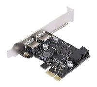 Keenso Carte adaptateur PCI-E USB3.0 avec excellente finition pour accessoires informatiques de bureau avec interface 19/20 broches pour XP pour capacité antioxydante