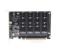 Keenso Carte D'extension PCIE X16 avec Indicateur LED Individuel, Rapide pour Les Professionnels des Données