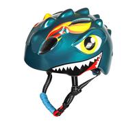 Keenso Casque pour Enfants, Design de Dinosaure de Dessin animé, Casque de Cyclisme Réglable et ventilé en PC EPS avec Rembourrage Intérieur Amovible pour Garçons et Filles en Bas âge (S)