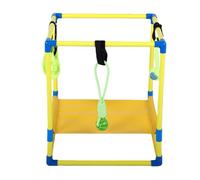 Keenso Centre d'activités pour Chiots en PVC 35 X 40 X 45 Cm avec 8 Jouets Suspendus et Hamac Amovible, Installation Gratuite pour Petits Chiens, Chiots, Jeu d'entraînement en Intérieur