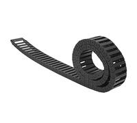 Keenso Chaîne de Traînée de Câble en Nylon PA66 Bonne ténacité pour la Machine CNC, 1 M de Longueur de Chaîne de Faisceau de Fil Noir