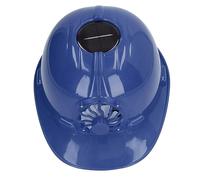 Keenso Chapeau de Protection Respirant et ventilé avec Ventilateur Solaire pour les Ouvriers du bâtiment. Housse de Protection Rigide pour Environnements à Haute Température (Bleu profond)