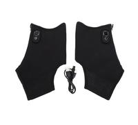 Keenso Chaussettes Chauffantes électriques, Chaussettes Chauffantes électriques 5 Vitesses, Température Réglable, Chauffe-Pieds Chauffants Rechargeables pour Le Camping, la Randonnée,