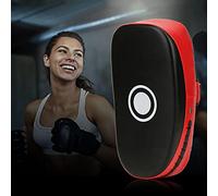 Keenso Cible de Boxe en Cuir PU - Cible à Main en Arc - 36 X 19 X 9 Cm - Planche en éponge Composite pour Kickboxing, Taekwondo, Entraînement Sanda pour Adultes et Adolescents (Rouge)