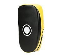 Keenso Cible de Boxe en Cuir PU - Cible à Main en Arc - 36 X 19 X 9 Cm - Planche en éponge Composite pour Kickboxing, Taekwondo, Entraînement Sanda pour Adultes et Adolescents (Yellow)