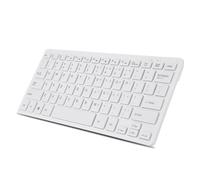 Keenso Clavier câblé USB Compact 78 Touches, Matériau ABS Durable, Mise en Page Standard, Plaisir Visuel pour Les Concepteurs et Les Programmeurs (White)