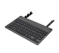 Keenso Clavier de poche pliable rechargeable 140 mAh 60 touches design sans fil pour téléphones, tablettes, PC, couleur noire ABS