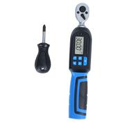 Keenso Clé Dynamométrique Numérique 1/4", Plage de 1,5 à 30 Nm avec Notification Sonore et LED, Modes de Stockage de Données et de Suivi de Pointe, pour L'entretien Automobile et Moto