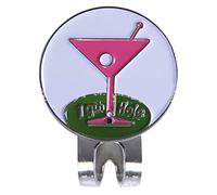 Keenso Clips de Chapeau de Golf, Supports Magnétiques de Marqueurs de Balle de pour Marqueurs de Balle de en Métal (Rose Rouge