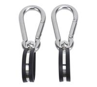 Keenso Collier de Ligne en Acier Inoxydable, Caoutchouc 2PCS pour Tuyaux