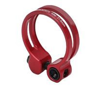 Keenso Collier de Serrage de Tige de Selle de Vélo en Alliage d'aluminium de 31,8 Mm, Conception Creuse, Verrouillage à Vis pour Vélos de Route de Montagne, Convient aux Tiges de Selle de 27,2 Mm