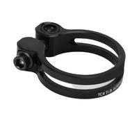 Keenso Collier de Serrage de Tige de Selle de Vélo en Alliage d'aluminium de 31,8 Mm, Conception Creuse, Verrouillage à Vis pour Vélos de Route de Montagne, Convient aux Tiges de Selle de 27,2 Mm