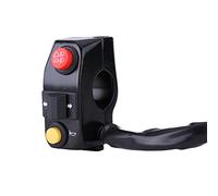 Keenso Commutateur de Commande de Guidon de Moto, 7/8"Commutateurs de de Guidon Universels avec Clignotant de Klaxon Commande de Faisceau Bas Elevé (Black)