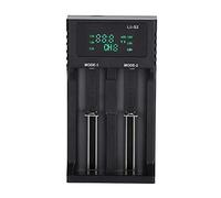 Keenso Compatibilité Multi-Batteries, Gestion Intelligente des Micro-Ordinateurs, Conception Compacte et Portable, Chargeur de Batterie Intelligent Liitokala LII avec Technologie de Pointe, polarité