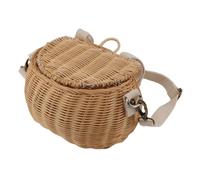 Keenso Conception Simple de Couvercle Simple du Panier à Vélo tissé Léger pour la Couverture Photo, Décoration Idéale pour Les Fêtes