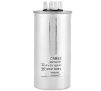 Keenso Condensateur CBB65A-1 30UF AC 450 V pour moteur de climatisation réfrigérateur, structure à rouleaux non inductive, excellentes propriétés électriques, convient aux moteurs monophasés