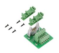 Keenso Connecteur de Bornier IDC10P, Connecteur de Bloc de Jonction IDC10P 10Pin Support d'Interface de PLC avec Rail DIN Simple Terminaux