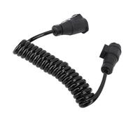 Keenso Connecteur de Câblage de Remorque 13 Broches à 13 Broches, Conception de Fil à Ressort en Métal argenté Robuste, avec Extension de 3 Mètres, pour Remorque, Camping-Car,