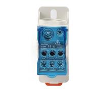 Keenso Connecteur de Fil électrique sur Rail DIN 1 Entrée 6 Sorties, Bornier de Distribution D'énergie Universel