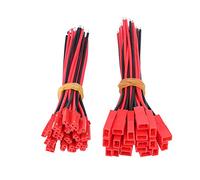 Keenso Connecteur de Prise AWG JST, 2 Broches Mâle Femelle, Fil de Câble pour Batterie RC Lipo, 40 Pièces