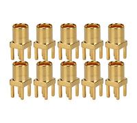 Keenso Connecteur MMCX Connexion de Câble HF Durable Fiable pour les Circuits HF 10pcs pour les Systèmes GPS, WiFi Hotspots OFC Matériaux