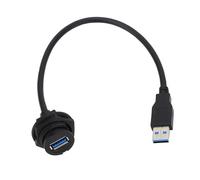 Keenso Connecteur USB 3.0 Femelle étanche, Panneau, pour Montage sur