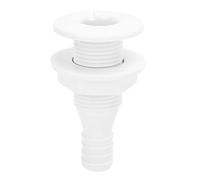 Keenso Connexion à Travers la Coque, Bateau en Nylon à Travers la Connexion de la Coque 5/8 Raccords d'éChappement de Sortie de Vidange Droite Prise Adaptateur