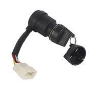 Keenso Contacteur d'Allumage, Interrupteur de Démarrage d'Allumage 5 Fils avec 5 Broches Serrure à Clé Moto ATV Pour