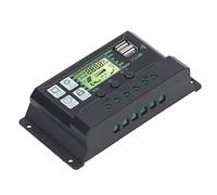 Keenso Contrôleur de Charge Solaire PWM 100A Affichage de L'écran LCD 12V 24V 2 USB Double Contrôle du Panneau Photovoltaïque USB pour le PC D'entreprise de L'industrie de la Maison