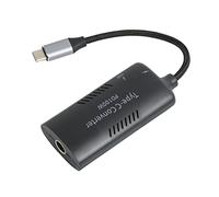 Keenso Convertisseur d'alimentation PD3.0 pour ordinateur portable, adaptateur en nylon tressé ABS pour charger les ordinateurs portables (DC7909 femelle vers type C)