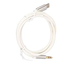 Keenso Cordon durable de type C vers jack auxiliaire de 3,5 mm pour diffusion de musique, compatible avec la plupart des appareils, écoute Onthego