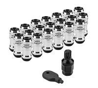 Keenso Cosse à Vis de Course Automobile, Vis D'écrous de Roue de Cosse de Course Automobile M12 X P1.5 pour la Plupart des Roues de Rechange (Black)